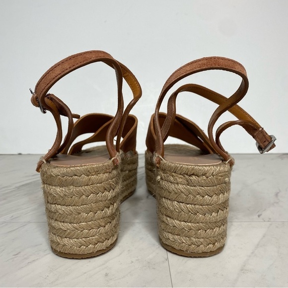 Rag & Bone Hera Brown Espadrille Wedge Sandal 40 10 - Picture 3 of 14